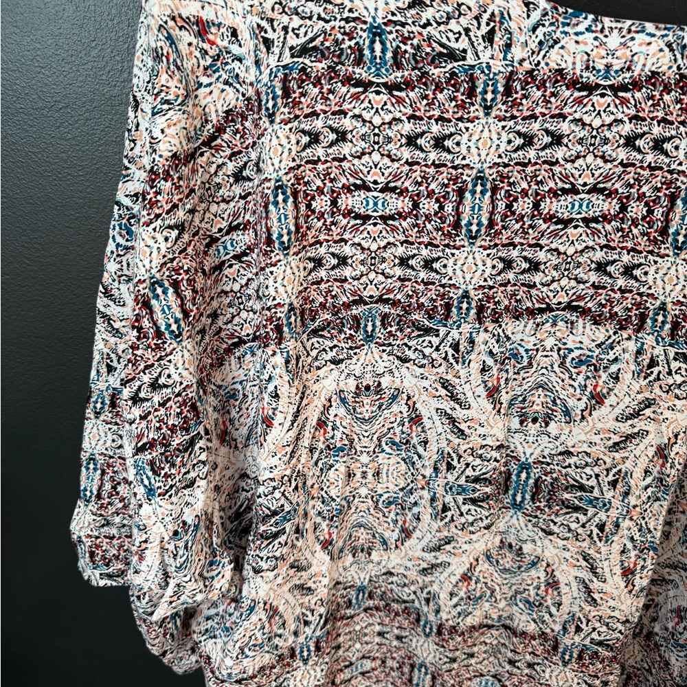 Bcbgeneration Multicolor Patterned Kimono Cardigan - image 5